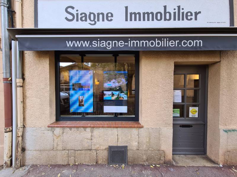 Prix vitrine d'agence immo à St Cézaire sur Siagne